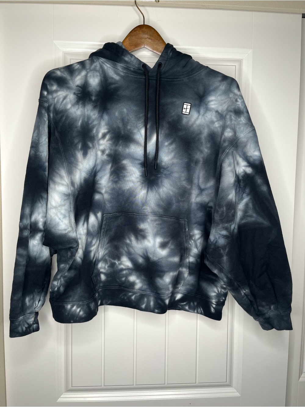 Nike Court Challenge Tennis Tie Dye Pullover Hoodie Womens Size Medium Athletic